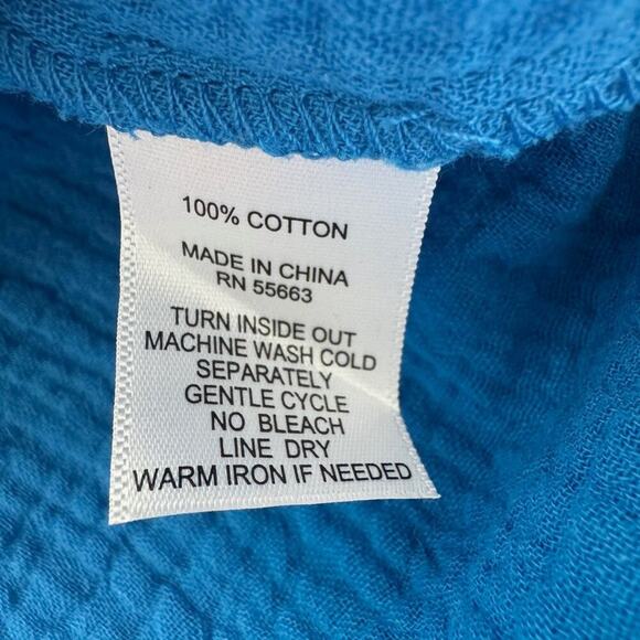 Jones & Co. - NWOT Cotton Gauze Summer Blouse size XL - Picture 8 of 10